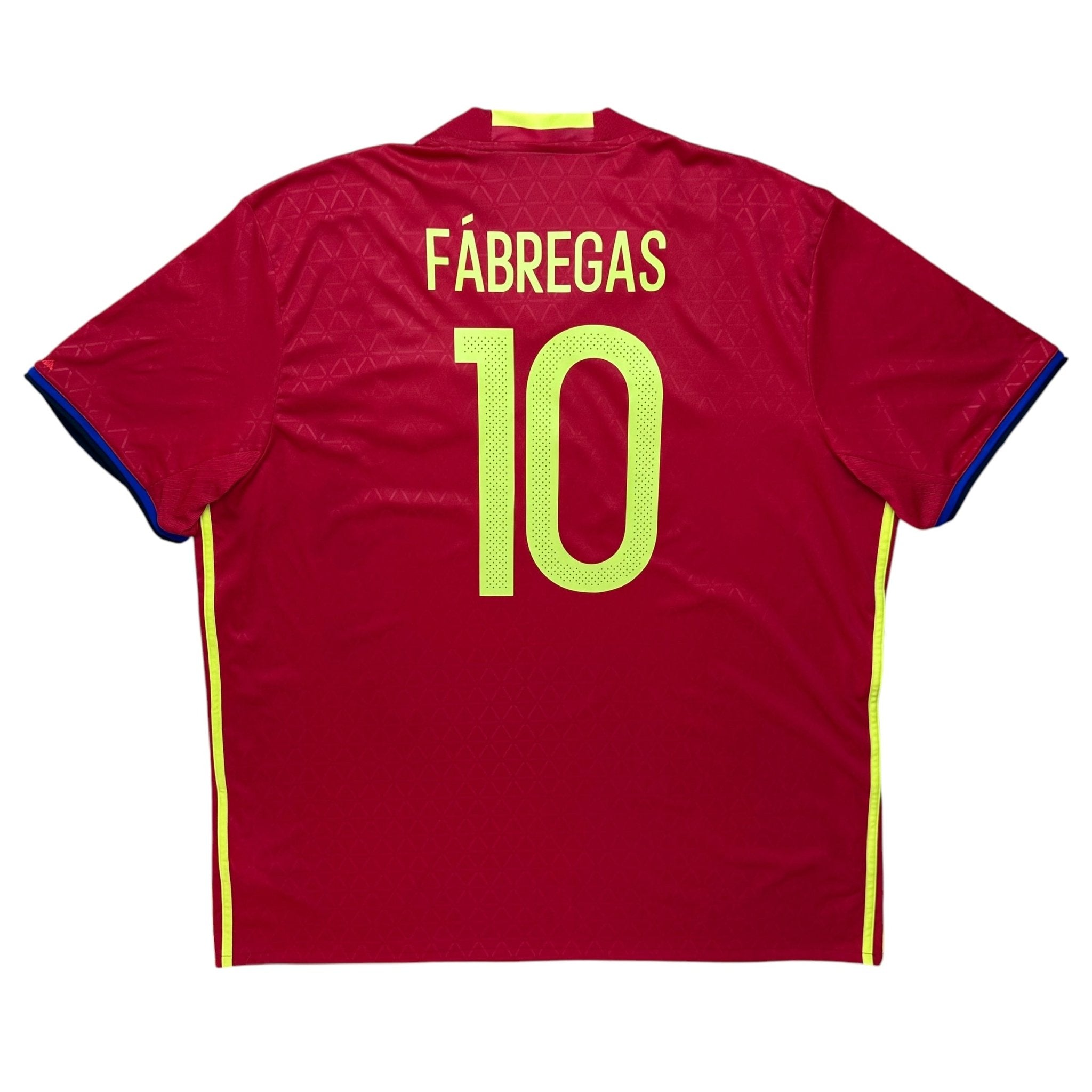 Spain 2016 Home Shirt (XXL) Fabregas 10 - Kitplug